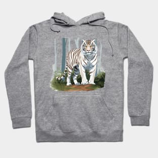 White Tiger From India Hoodie